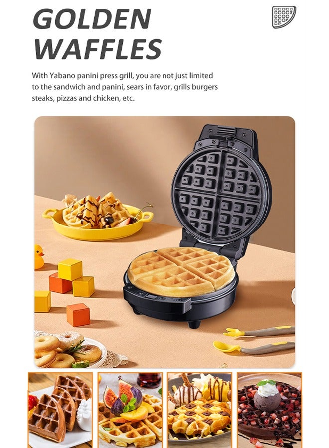 آر إيه أف 3 في 1 غير عصا متعددة الوجبات الخفيفة صانع مع الهراء / دونات / الكرتون كعكة ، انفصال لوحات و مؤشر ليد ضوء 600 واط سلغ003 أسود / فضي - Image 3