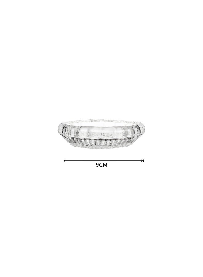 Veraaa Add a touch of elegance to your serving moments with this set of 10 clear glass bowls, each measuring 9 cm - Image 5