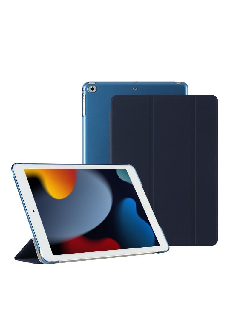 Loquat Protective Tri-Fold Case Cover For iPad Blue