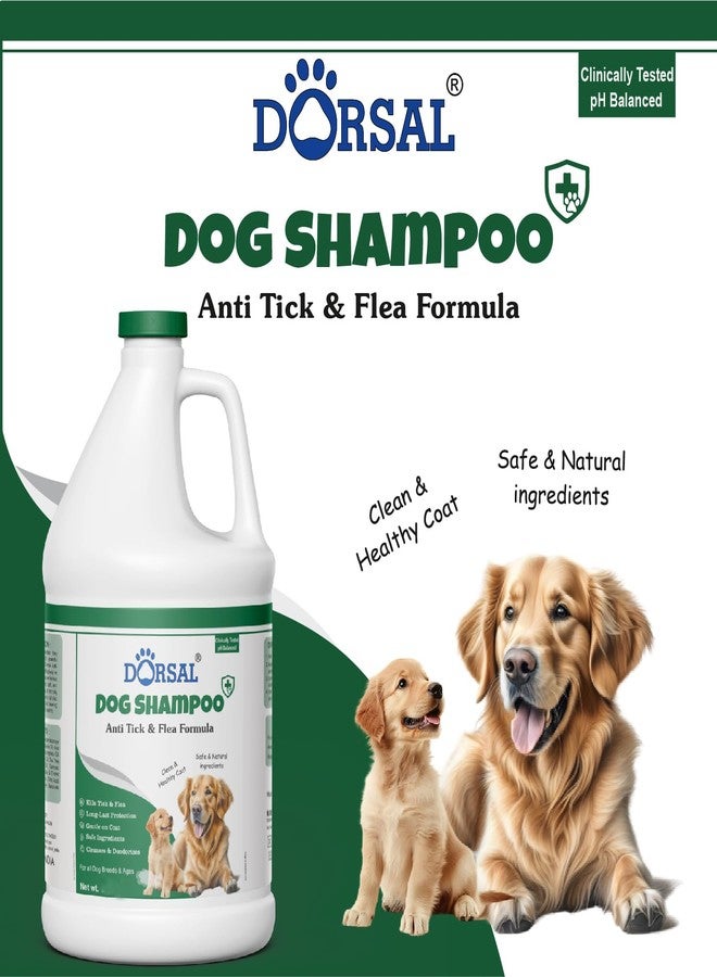 Hallofeed Dorsal Dog Shampoo 1000ml | Anti Ticks & Fleas | Neem & Aloe Vera | pH Balanced Pet Shampoo for Dogs & Cats | Anti Dandruff, Anti Hairfall, All Breeds, Gentle Conditioner Formula - Image 5