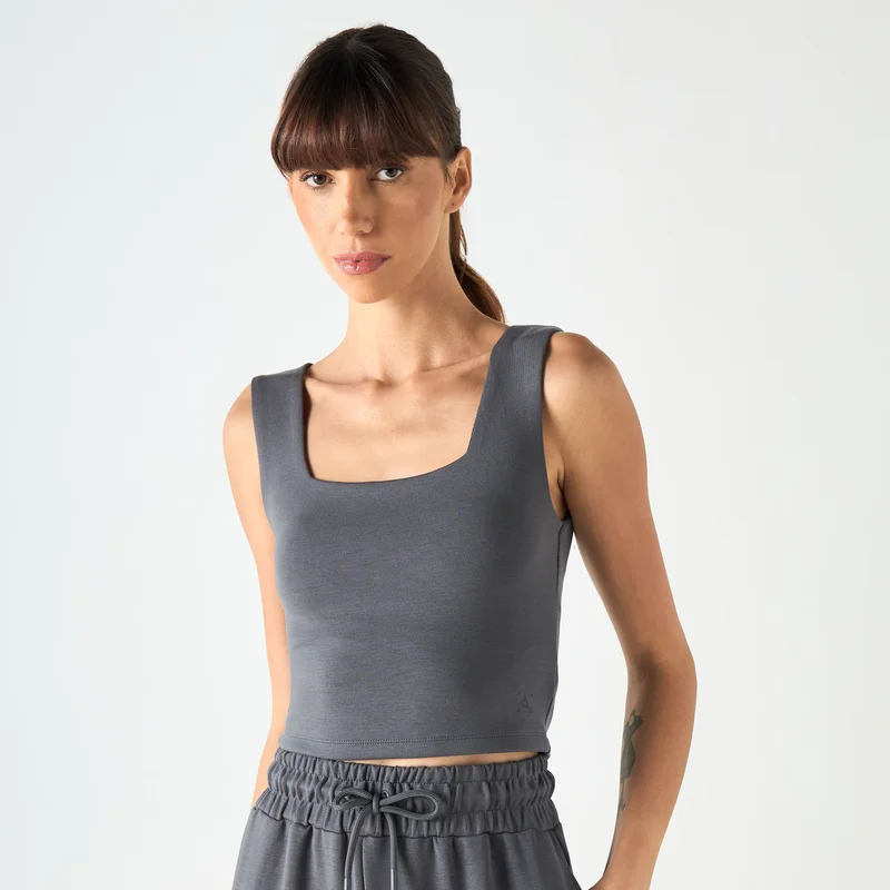 ADOT by Splash Square Neck Tank Top