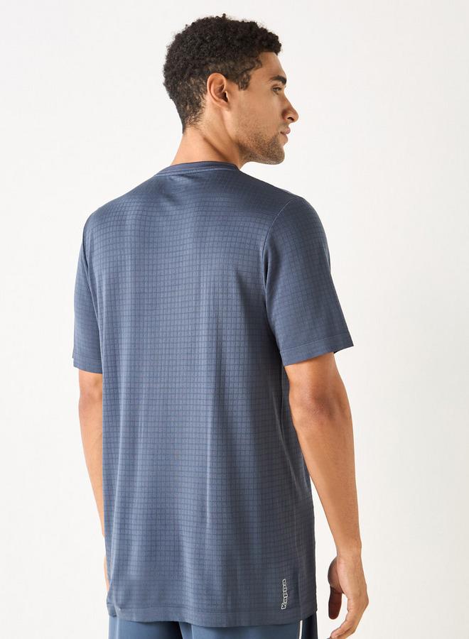 Kappa Textured T-shirt with Short Sleeves - Image 3