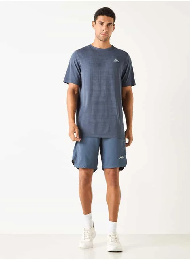 Kappa Kappa Textured T-shirt with Short Sleeves