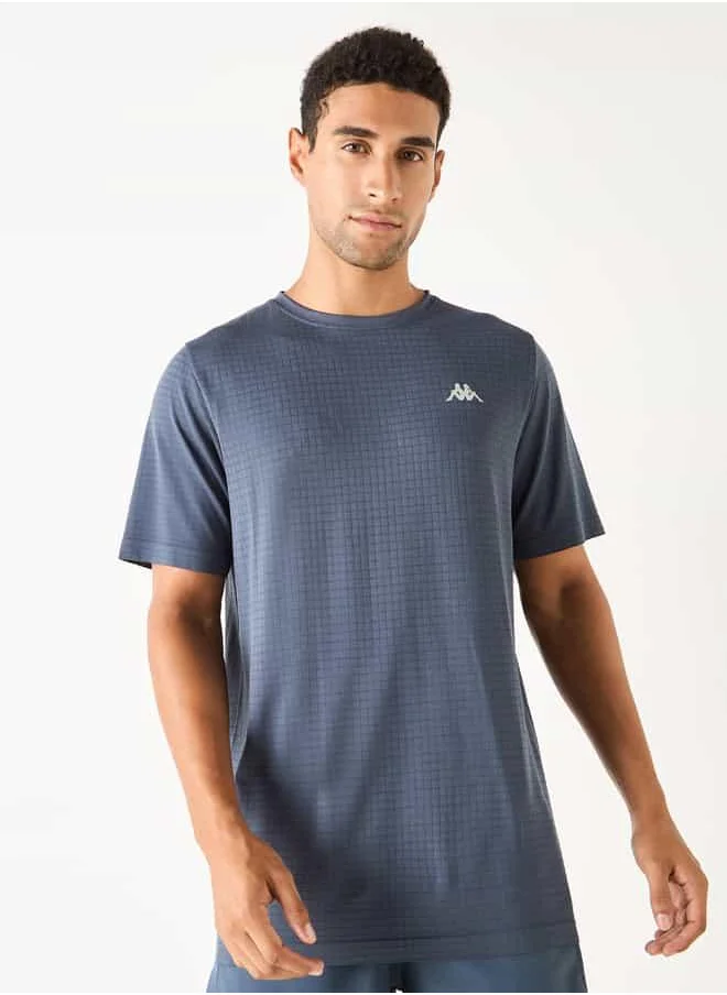 Kappa Kappa Textured T-shirt with Short Sleeves