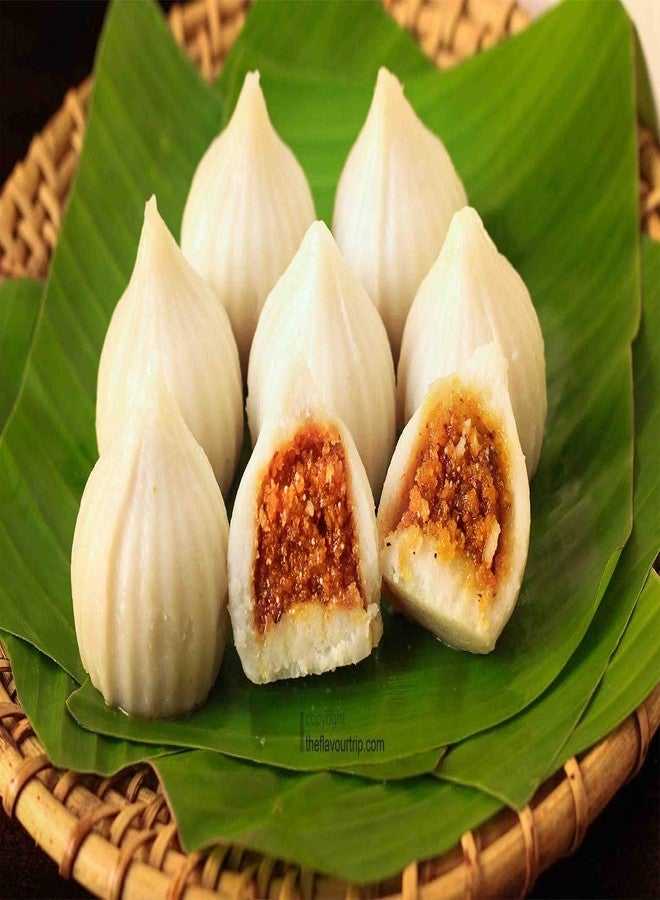 FlowAura Aluminum Modak Moulds (Set of 2) Size: 5 cm | (Medium) - Image 2