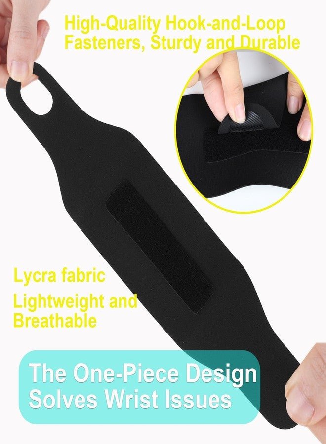 FVVWVV 2 Pcs TFCC Wrist Brace for Tendonitis, Adjustable Ultra-thin Wrist Compression Strap for Fitness, Sprains, Sports, Weightlifting, Carpal Tunnel, Pain Relief，Fits 5"-7.5"(Black) - Image 4