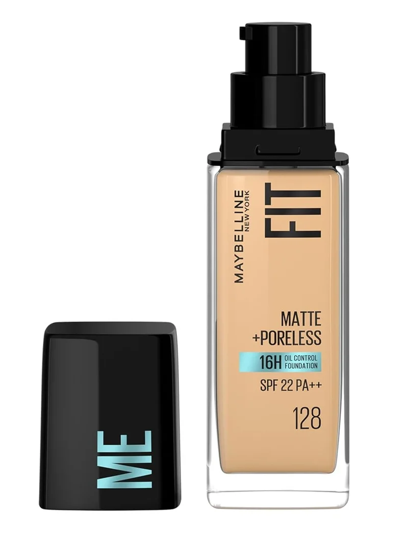MAYBELLINE NEW YORK Fit Me Foundation Matte & Poreless Foundation 16H Oil Control with SPF 22 - 128