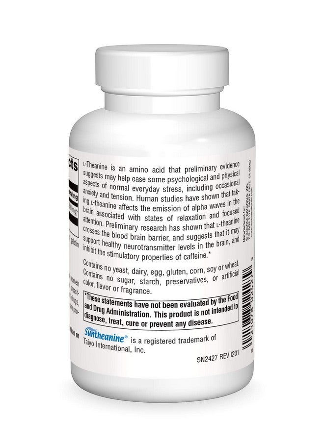 Source Naturals Serene Science Ltheanine 200 Mg Capsule 120 Count - Image 3