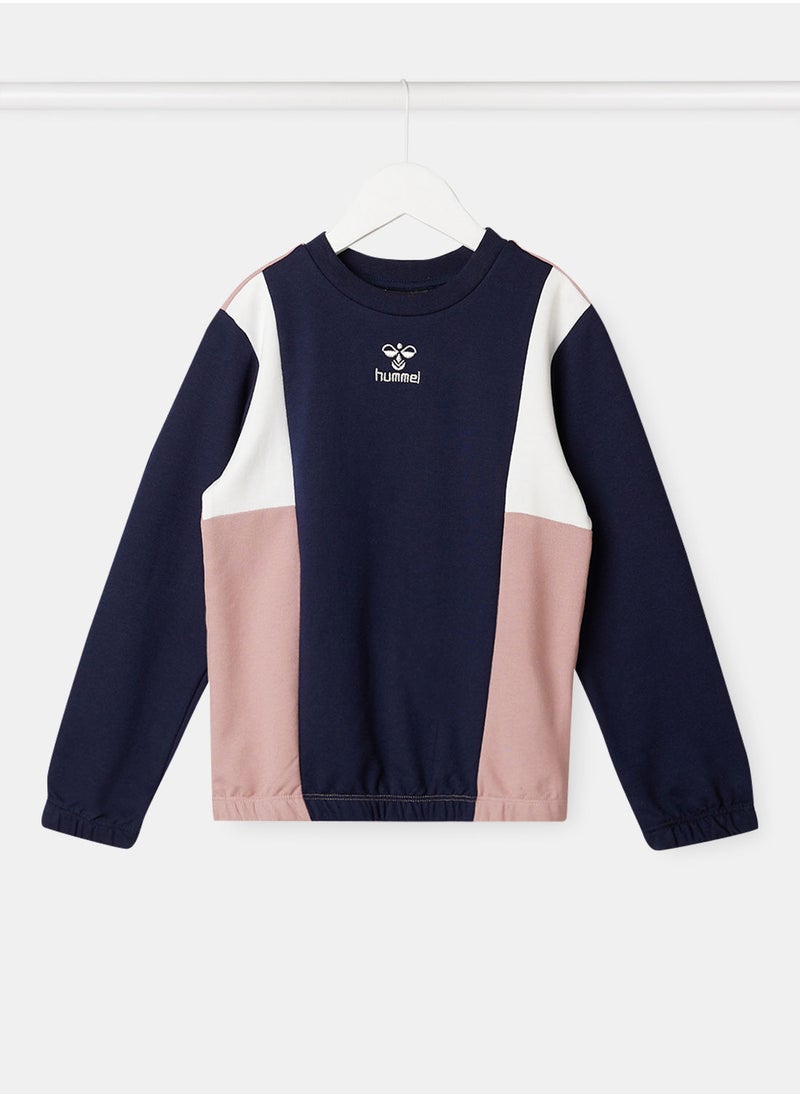 Hummel - Girls Bagga Colourblock Sweatshirt - Image 1