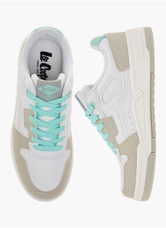 Lee Cooper Women's Colourblock Sneakers with Lace-Up Closure  - Image 2