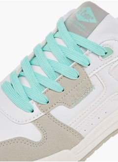 Lee Cooper Women's Colourblock Sneakers with Lace-Up Closure  - Image 5