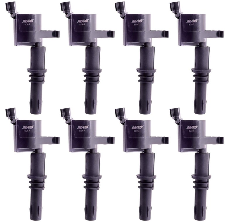 MAS Set of 8 Ignition Coils Compatible with Ford Expedition Explorer F150 F250 F350 Super Duty Lincoln Navigator Mark LT Mercury Replacement for DG511 C1541 FD508 - Image 1