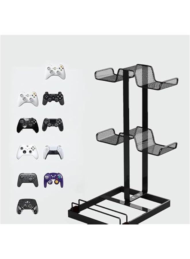 HOOKOR Elevated Version Metal Gamepad Holder Stand Compatible Headphones with PS5/PS4/Xbox ONE/S/X Series Game Console Controller Gaming Handle Bracket (BALCK)