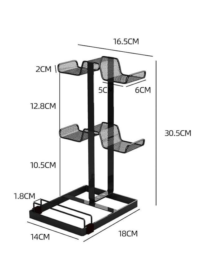 هوكور حامل اداة تحكم بالالعاب معدني اصدار مرتفع من ار سي او متوافق مع اجهزة بلاي ستيشن 5/بلاي ستيشن 4/اكس بوكس ون/اس/اكس - ذراع تحكم بالالعاب (بالك) - Image 3