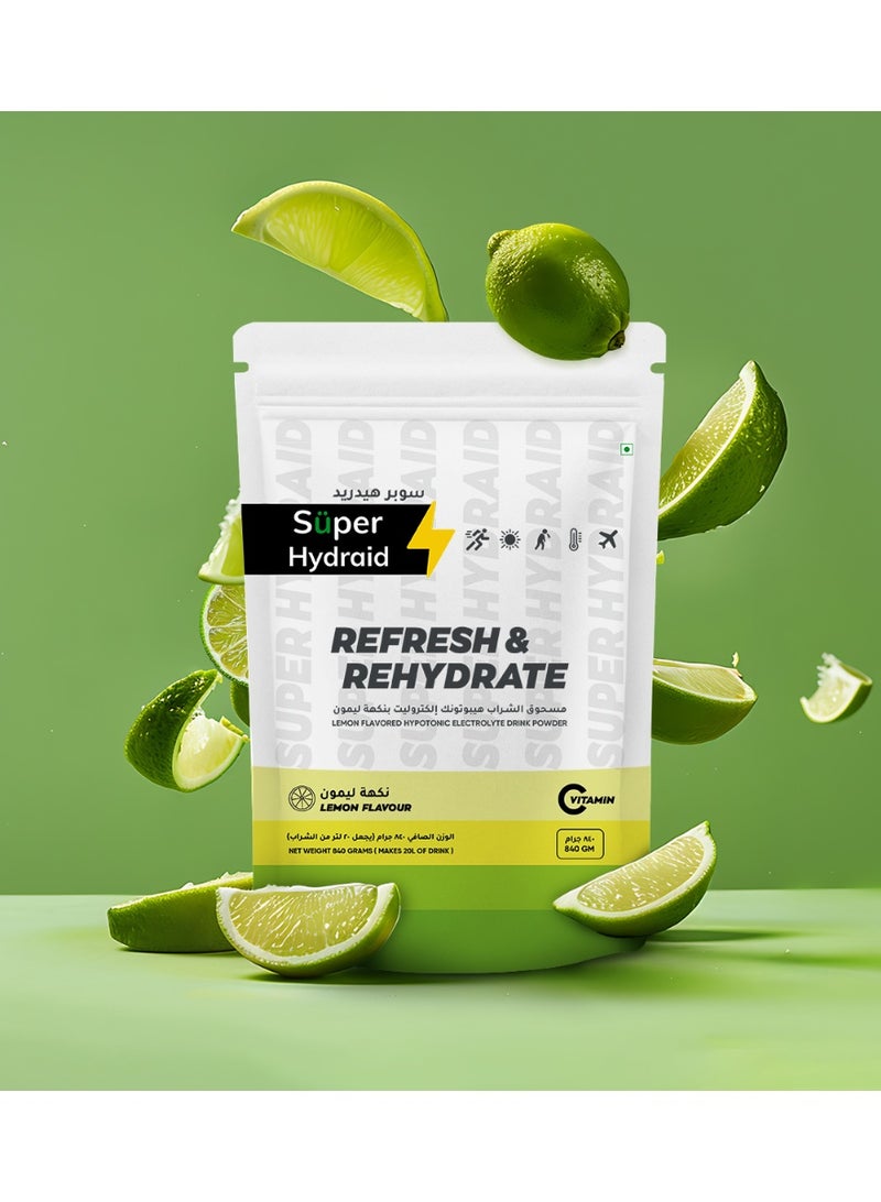 Super Hydraid Electrolyte Drink Mix | Lemon - Image 1