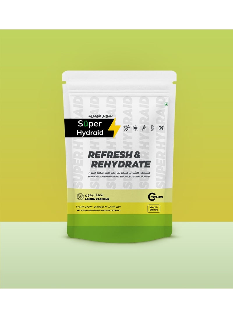Super Hydraid Electrolyte Drink Mix | Lemon - Image 2