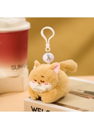 Le Jier With Keychain Bell Pull Rope Wagging Tail Cat Doll Called White Rabbit Plush Toy Gift-Specifications:Yellow Dog [bell With Keychain] - pzsku/Z88B2334B32C2BEC35166Z/45/1745487284/6bb7e261-7b8a-4eca-935e-b83b92f87670