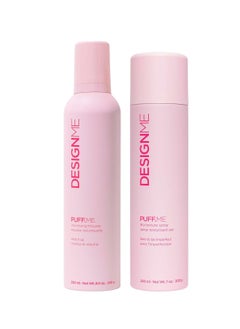 Design.ME PUFF.ME Volumizing Spray & Volumizing Mousse for Curly Hair Bundle by DESIGNME | 7-Oz Dry Texture Spray for Hair & 8.5-Oz Curly Hair Mousse | Color-Safe, Flexible-Hold Hair Texture Spray & Mousse  - Image 1