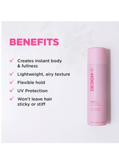 Design.ME PUFF.ME Volumizing Spray & Volumizing Mousse for Curly Hair Bundle by DESIGNME | 7-Oz Dry Texture Spray for Hair & 8.5-Oz Curly Hair Mousse | Color-Safe, Flexible-Hold Hair Texture Spray & Mousse  - Image 2