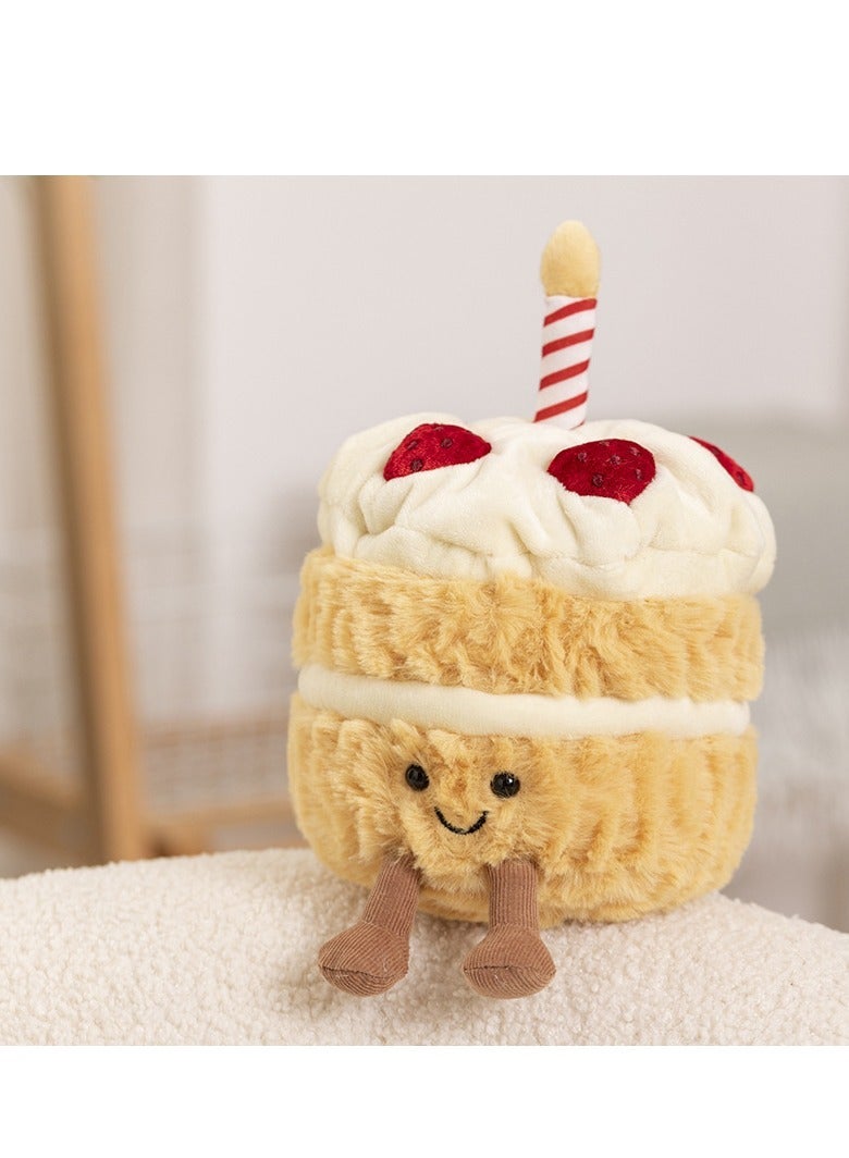 Jellycat Rainbow Cake Plush Toy - Adorable Soft Doll, Perfect Gift for Festivals
