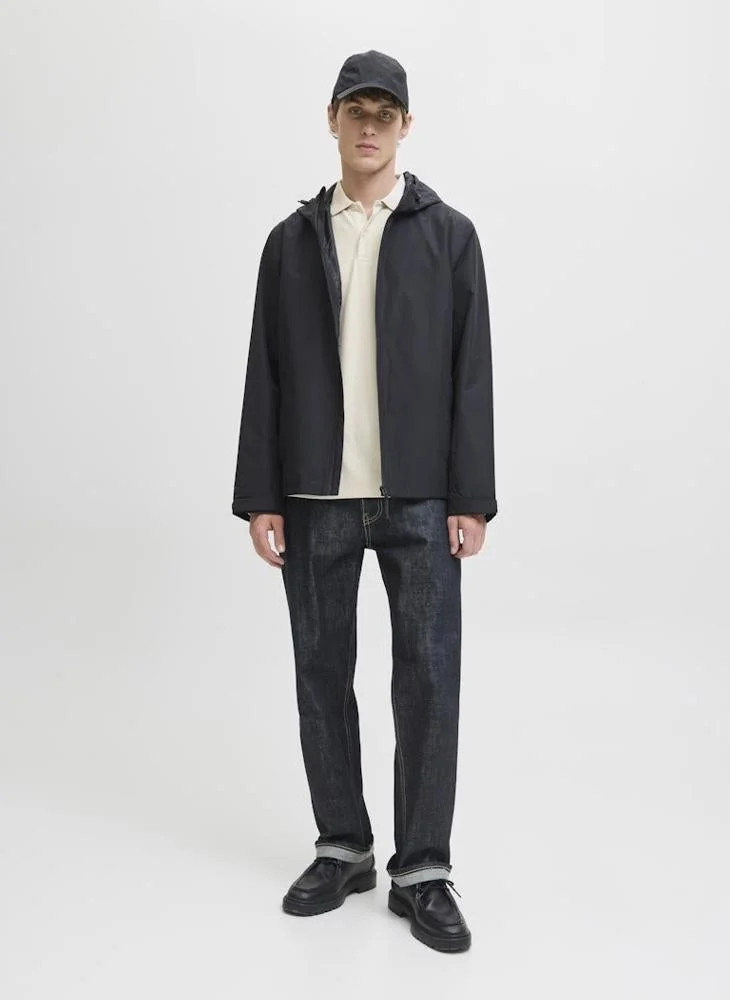 JACK & JONES  Logo Long Sleeve Polo for Men | Best Price UAE