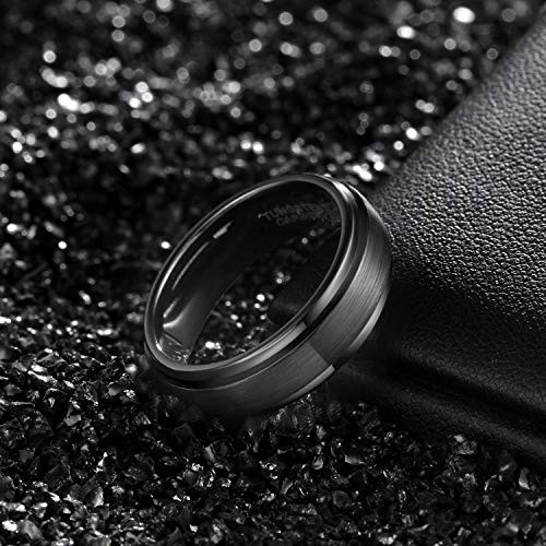 TRUMIUM 6mm Tungsten Rings for Men Women Basic Black Wedding Bands Matte Finished Engagement Promise Ring Comfort Fit Size 4 - Image 3