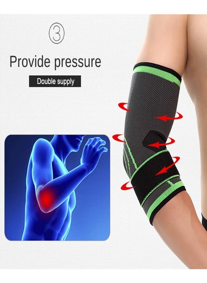 GymWar Elbow Brace Band Support Cap Compression Sleeve with Adjustable Strap(Free Size) - 1 PC - Image 5