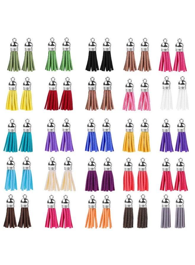 cridoz Keychain Tassles Cridoz 300Pcs Bulk Keychains Ring Set Includes 50Pcs Tassels For Crafts 50Pcs Keychain Clips 50Pcs Key Chain Rings 100Pcs Jump Ring And 50Pcs Screw Eye Pins For Diy Keychain - Image 3