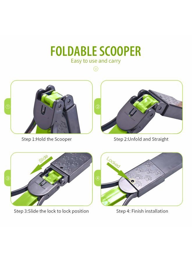 PPOGOO Non-Breakable Pet Pooper Scooper for Dogs and Cats with Long Handle High Strength Material and Durable Spring for Easy Grass and Gravel Pick Up - Image 5