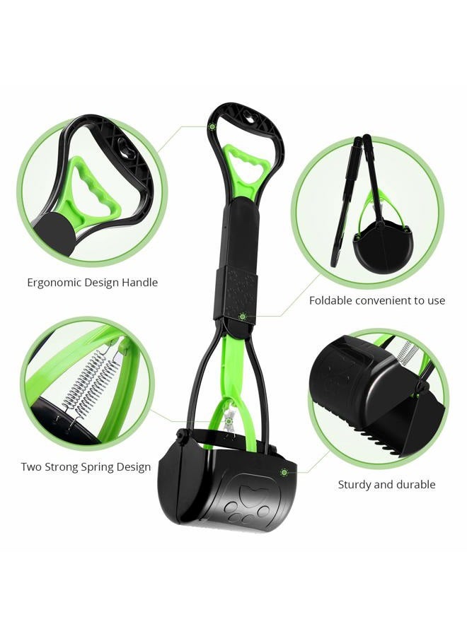 PPOGOO Non-Breakable Pet Pooper Scooper for Dogs and Cats with Long Handle High Strength Material and Durable Spring for Easy Grass and Gravel Pick Up - Image 2