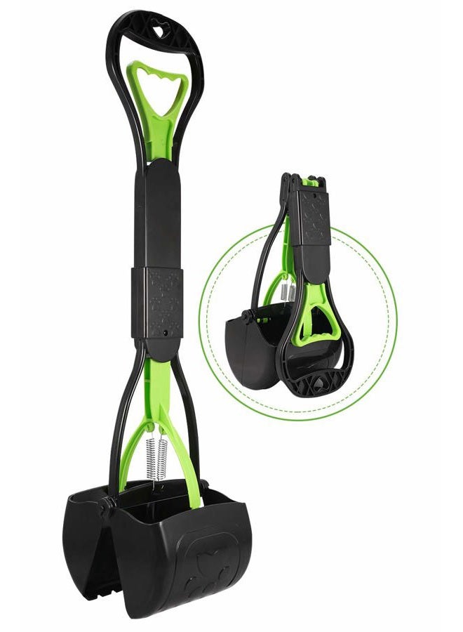 PPOGOO Non-Breakable Pet Pooper Scooper for Dogs and Cats with Long Handle High Strength Material and Durable Spring for Easy Grass and Gravel Pick Up - Image 1