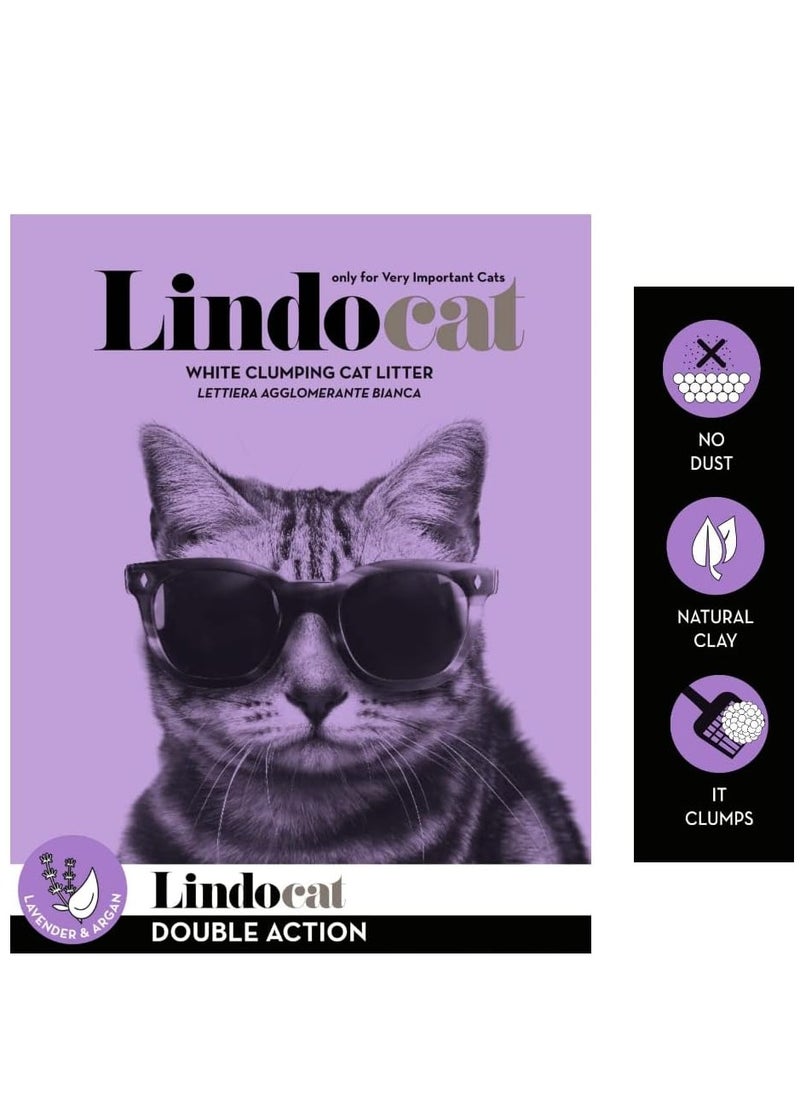 LindoCat - High Performance Absorption And Clumping Cat Litter With Lavender Scent 5 Liters - Image 1