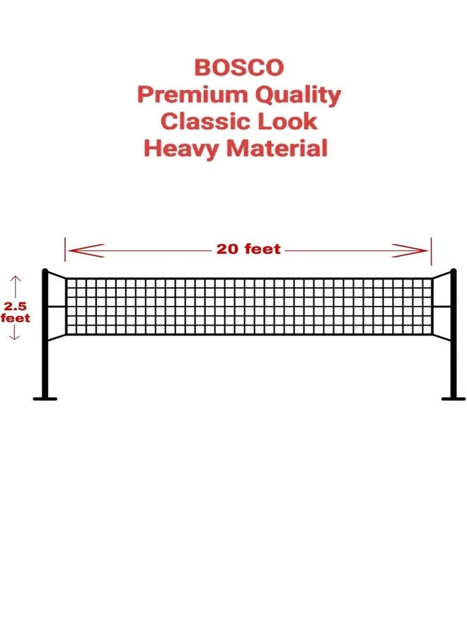 BOSCO Professional Badminton Net Red Colour for Indoor and Outdoor Play, Full Size, Waterproof, Strong Material, Easy to Setup and Carry. - Image 4