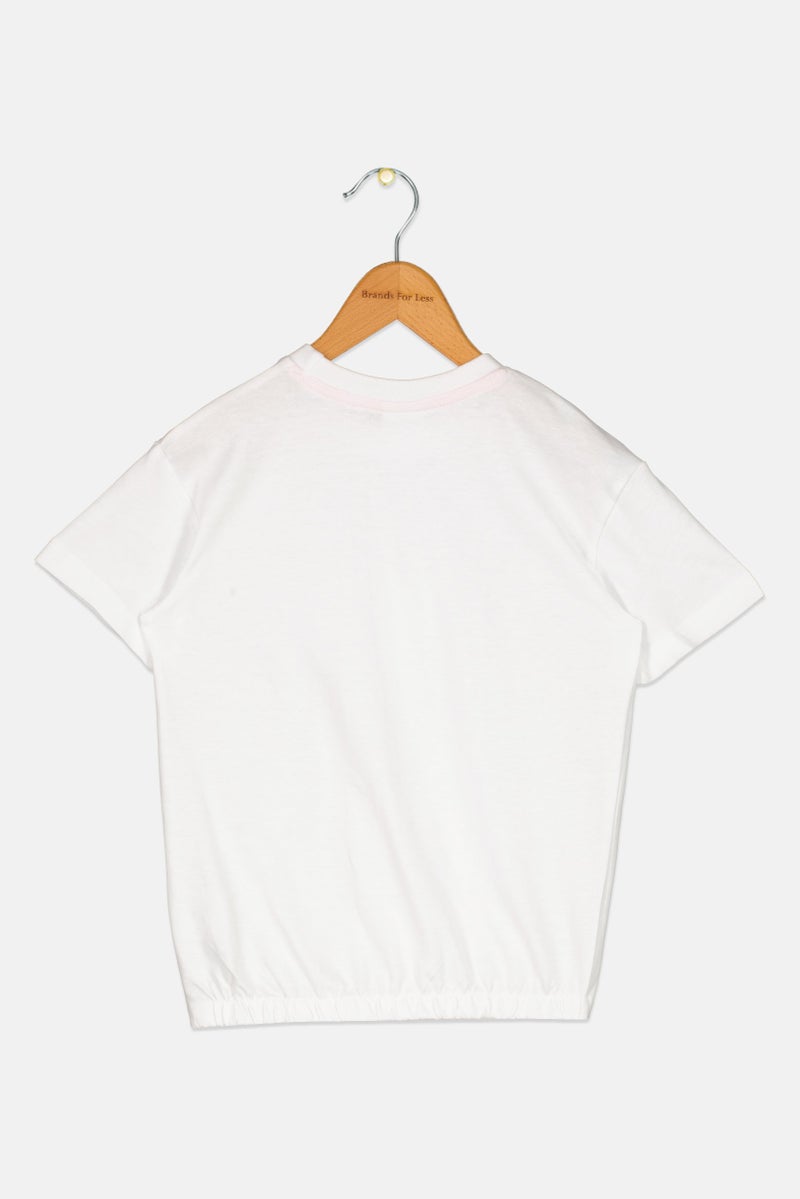 Disney تي شيرت قصير الأكمام للفتيات الصغيرات، أبيض - Image 3