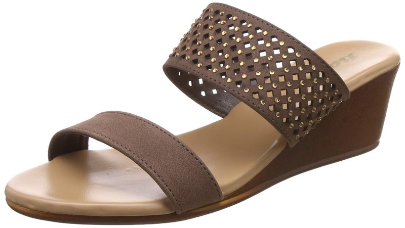 Bata Women's Wedge Heel Sandal - BROWN (3 UK) (7714214) - Image 5