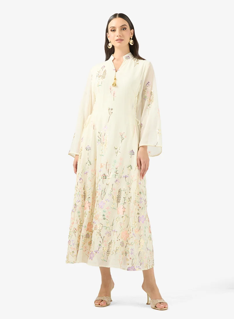 Floral Print Jalabiya