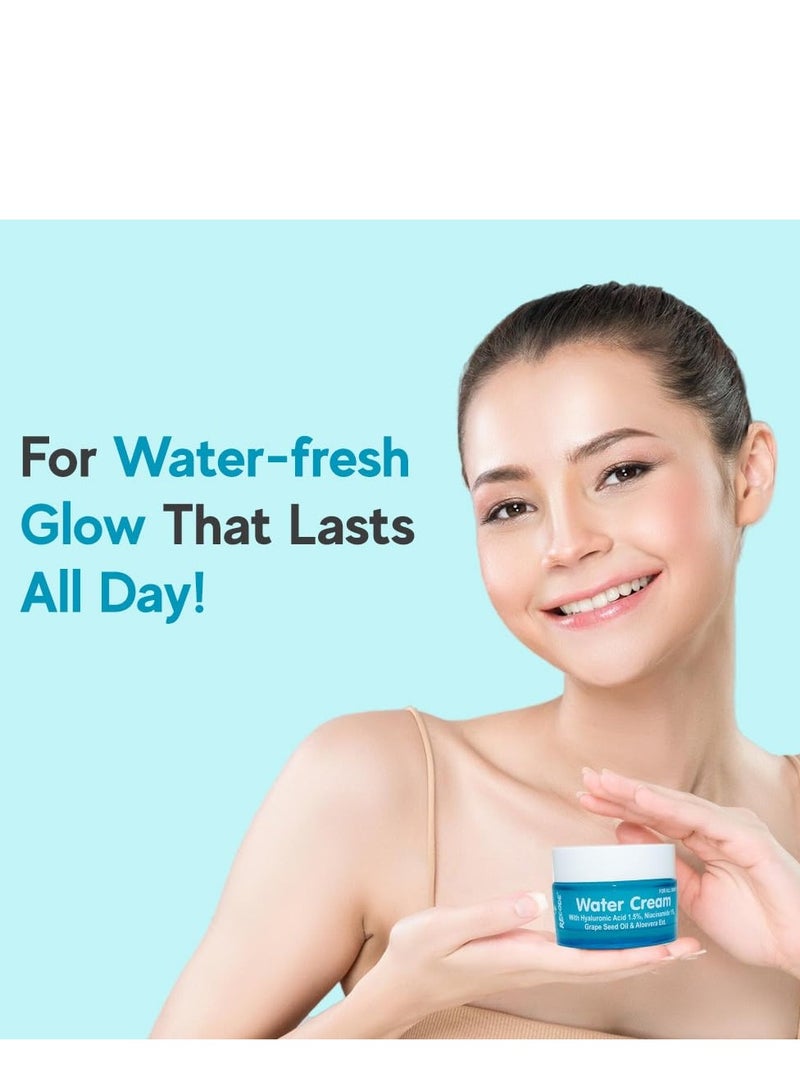 Recode Water Cream 50g Hyaluronic Acid 1.5 Niacinamide 1 Aloe Vera Grape Seed Oil Mineral Oil Paraben Free - Image 4
