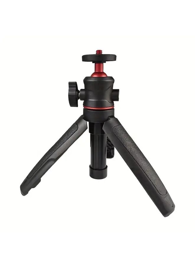 Black Three Section Extension Desktop Tripod Portable Mini Phone Camera Stand - Image 4