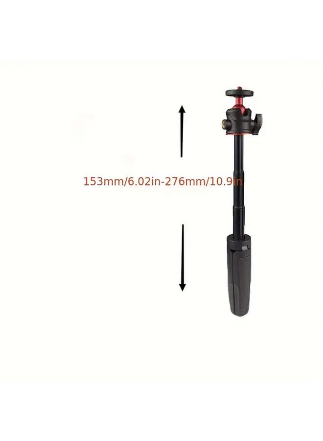 Black Three Section Extension Desktop Tripod Portable Mini Phone Camera Stand - Image 2