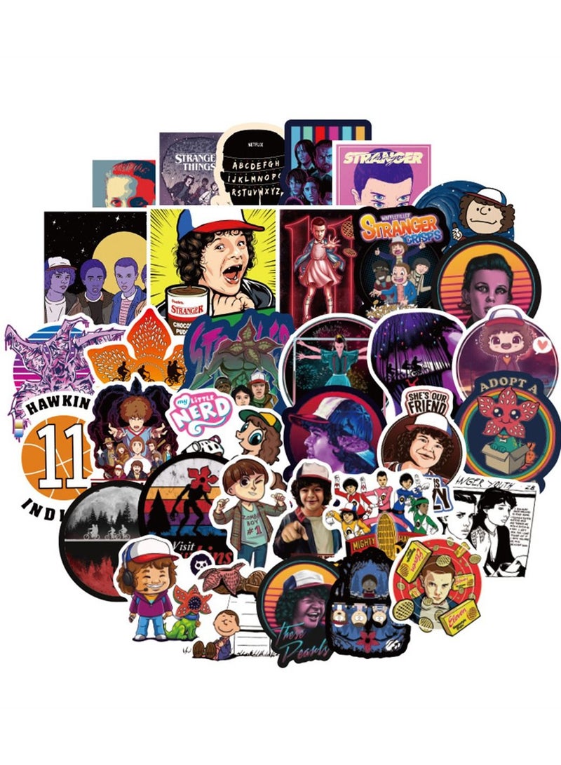general 50-Piece Stranger Things Cute Vinyl Waterproof Sticker