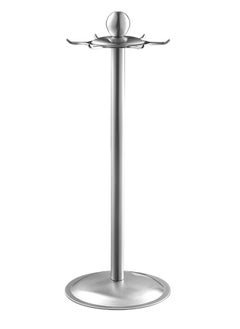 Kitchen Countertop 360 Degree Storage Stand Holder, Rotatable Cooking Utensil Hanger Rack, Cookware Tool Organizer Shelf – for Hanging Spatula Shovel Spoon Ladle -Stainless Steel, 6 Hooks