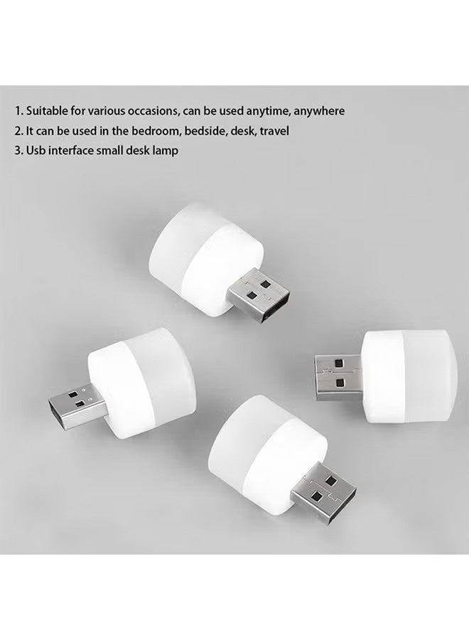 16 قطعة من أضواء USB ليلية، لمبة LED صغيرة، قابلة للتوصيل، أبيض دافئ، مضغوط، مثالي لغرفة النوم، الحمام، الحضانة، الرواق، المطبخ، ضوء جو للسيارة USB (8 أضواء بيضاء، 8 أضواء دافئة) - Image 3