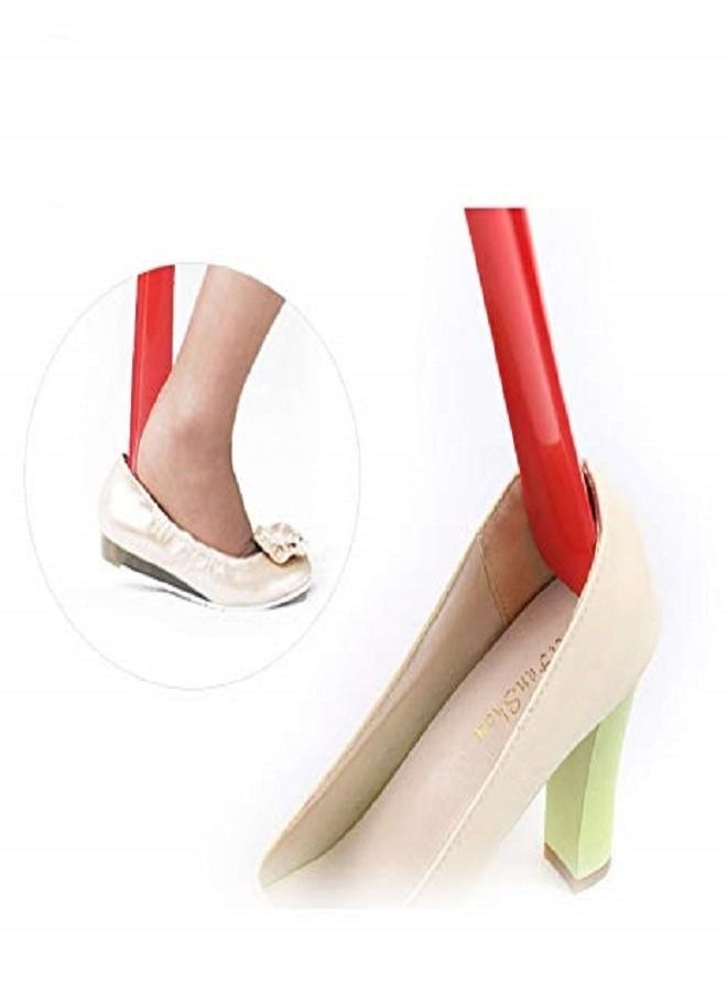 Generic - Long Shoe Horn With Handle Hanging Loop Durable Plastic Horn for Both Men and Women Travel-Friendly Horn Long Lasting and Comfortable Daily Needs Multicolor - Image 1