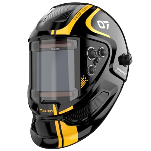 TOOLIOM Large Viewing 3.94"x3.66" Welding Helmet True Color Auto Darkening Welding Mask Solar Powered Shade 4/5-9/9-13 Welder Helmet for TIG MIG Stick Cut Grind - Image 1