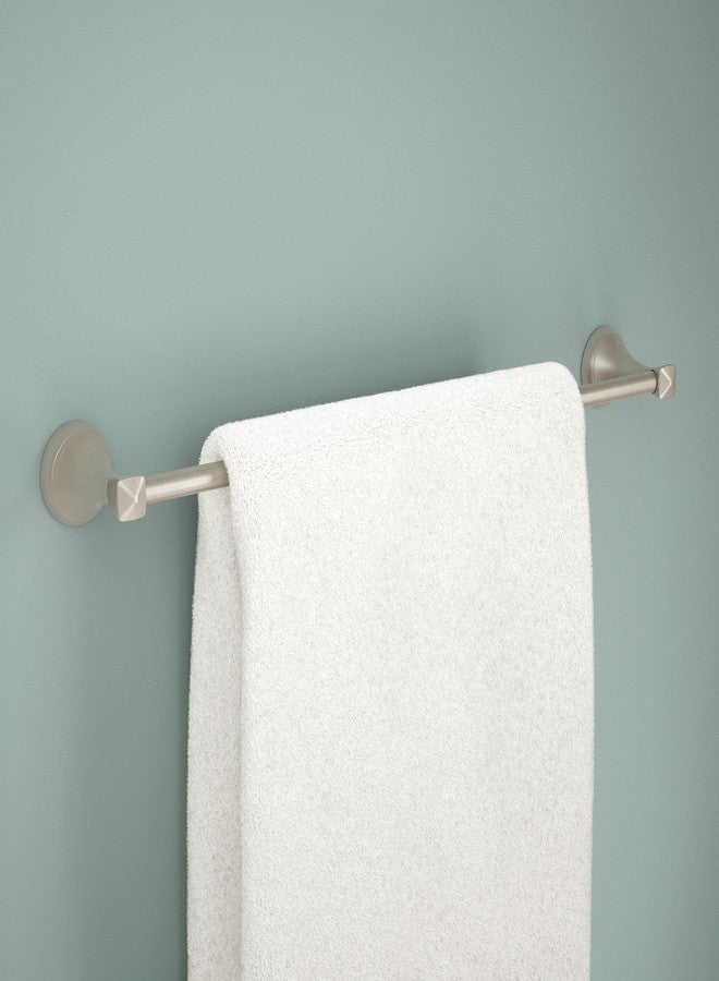 Delta Esato (1-Pack) 18'' w/ 6" Extender Towel Rack for Bathroom SpotShield Brushed Nickel Extendable 18-24" Towel Bar for Bathroom Wall Towel Holder Rod Wall Mounted ESA18-DN - Image 2