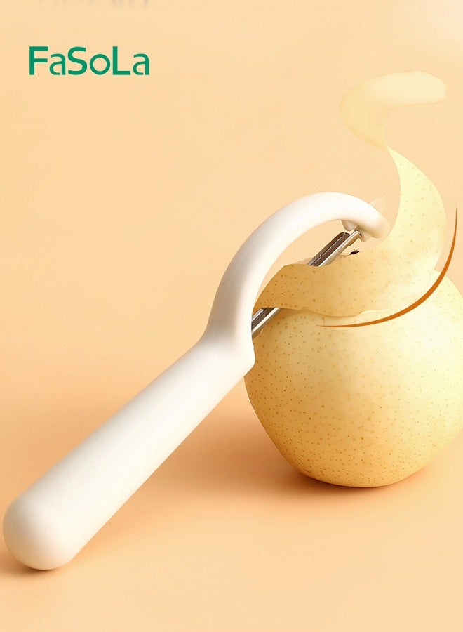 فاصولا 2 عبوة قشارة متعددة الوظائف من الفولاذ المقاوم للصدأ مكشطة فواكه وخضروات للمطبخ - Image 3