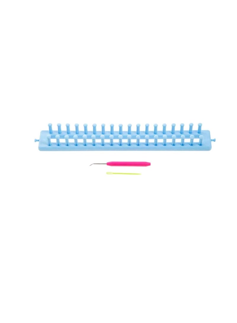 Craft All Things You™ Rectangle Loom: Plastic Blue 14 inches - Image 1