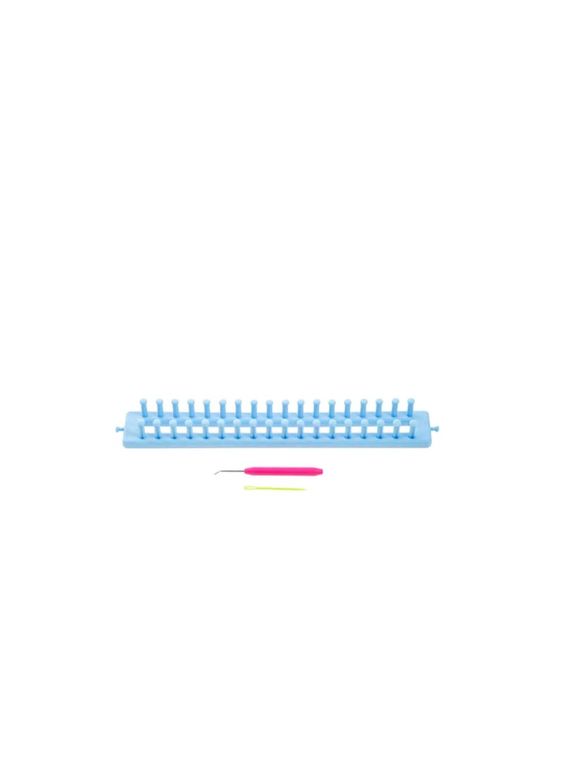 Craft All Things You™ Rectangle Loom: Plastic Blue 14 inches - Image 2