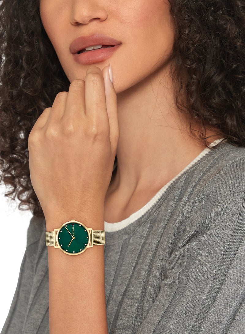 TOMMY HILFIGER ساعة يد نسائية من الستانلس ستيل بعقارب دائرية الشكل 1782668 - 35 ملم - Image 4