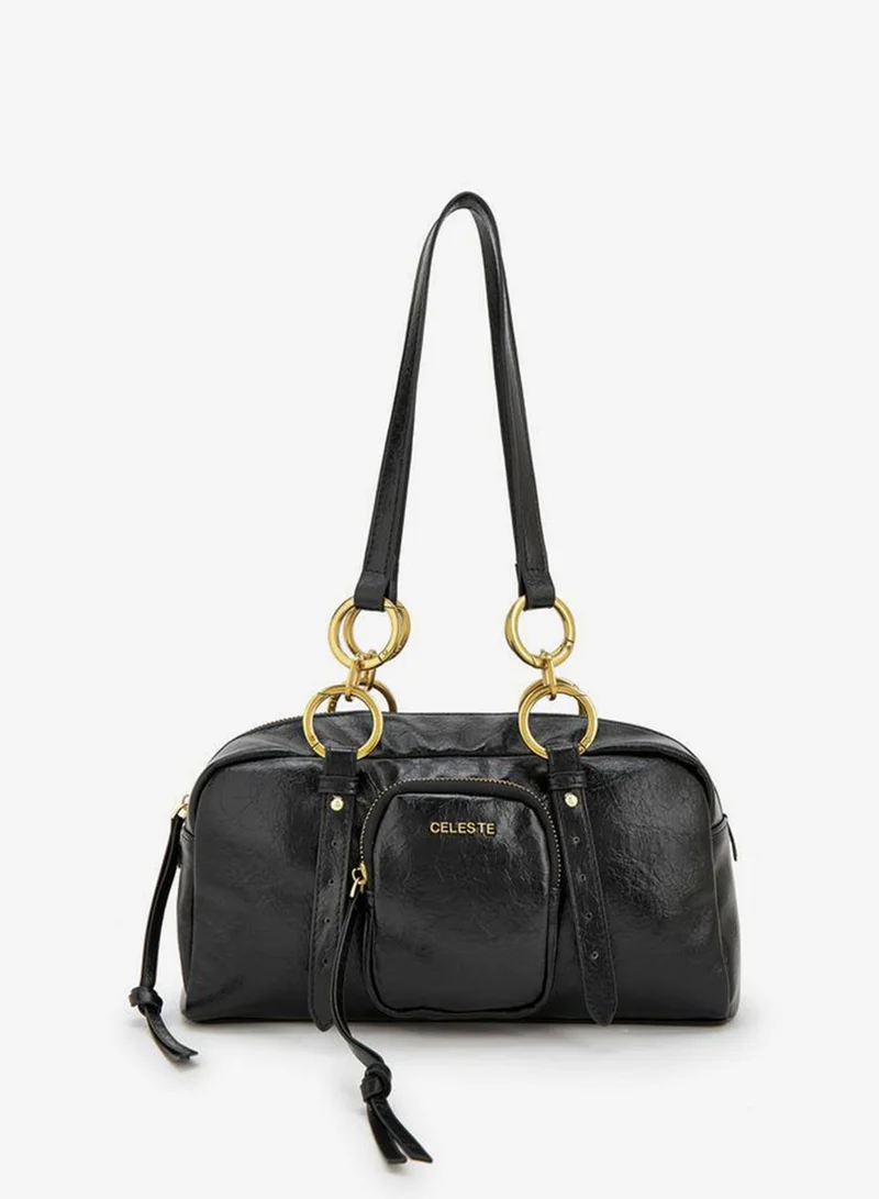 سيليست Textured Tote Bag With Double Handle